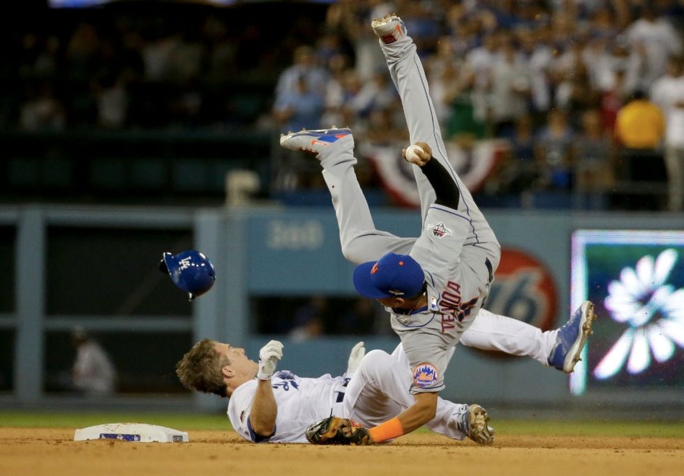 L.A. Dodgers Chase Utley Suspended for Two Playoff Games After 'Illegal' Slide Broke Leg of Mets SS Ruben Tejada