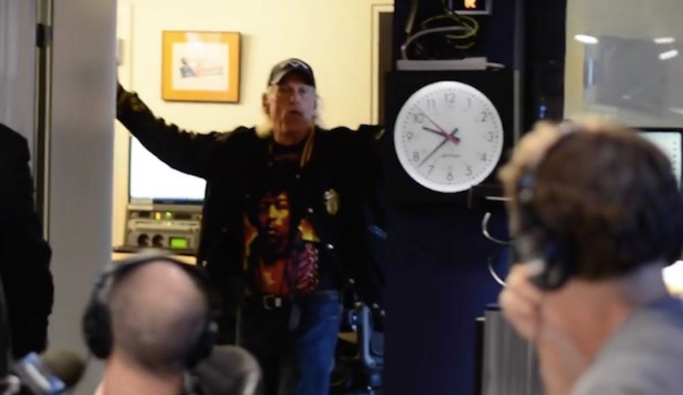 Jesse Ventura Stuns Radio Hosts During Live Show by Popping His Head in and Offering Unsolicited Message on Chris Kyle