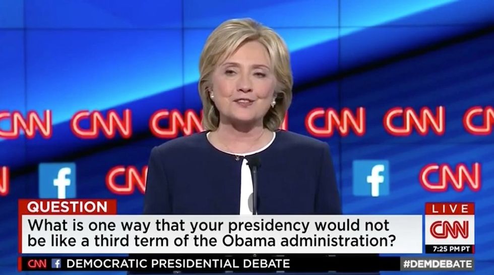 Hillary Clinton Was Asked How She Would Be Different From Obama. Take a Look at How She Answered