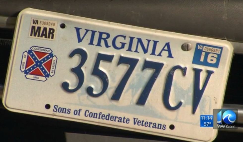 Virginia Sent Letters to 1,600 Drivers Warning Them to Turn in Their Illegal Confederate Flag License Plates. How Do You Suppose That Went Over?
