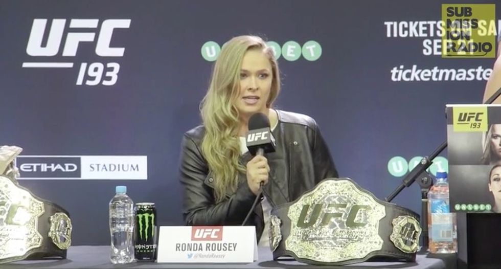 UFC Champion Ronda Rousey 'Shuts Down' Reporter When Asked About Gender Pay Gap