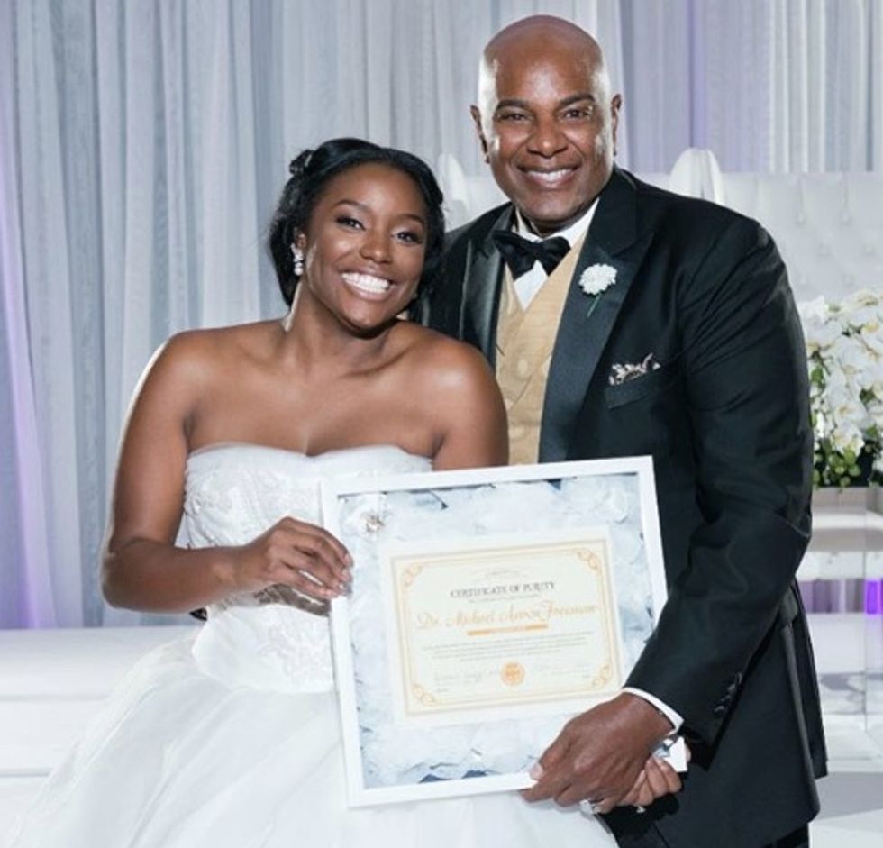 Pastor's Daughter Surprised Her Dad With 'Certificate of Purity' at Her Wedding. And It's What's on the Document That Has Ignited Debate.