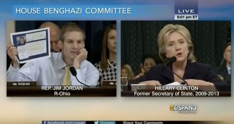After Clinton Claims 'No Contradiction' in Benghazi Talking Points, GOP Rep. Confronts Her With This