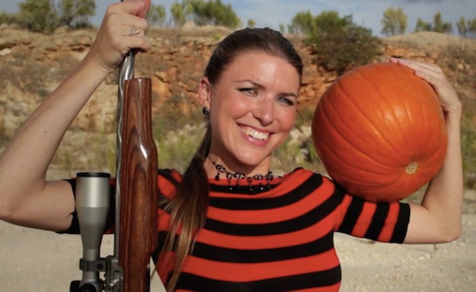 Yes, You Can 'Carve' a Halloween Pumpkin with a Gun! (Well, a Sharpshooter Can)