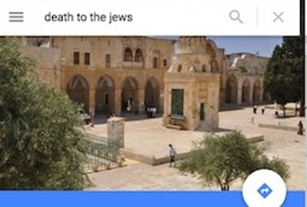 Someone Discovered Google Map Search for ‘Death to the Jews’ Directs to Key Religious Site