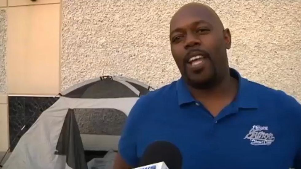 Man Starts His Black Friday Camp Out 33 Days Ahead of Time, but a Good Deal on a TV Is Not His Only Mission