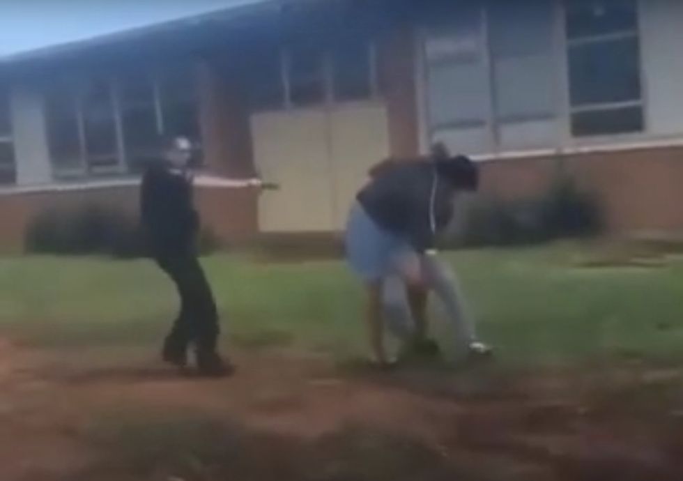 They Shot My Child Down Like a Dog': Mom Angry at Cop Caught on Video Tasing Daughter During Schoolyard Fight