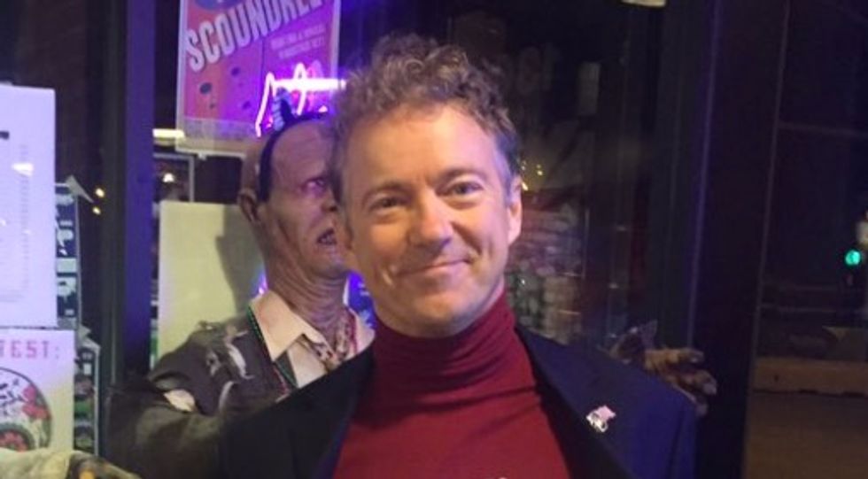 ‘Scariest Halloween Costume in Iowa?’: Take a Look at Rand Paul’s Halloween Costume