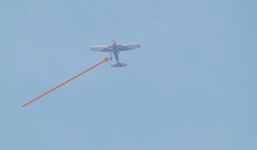 Skydiver's Pant Leg Catches on Plane's Exit Step, Leaving Him Hanging Upside-Down at 10,000 Feet. Video Captures What Happens Next. 