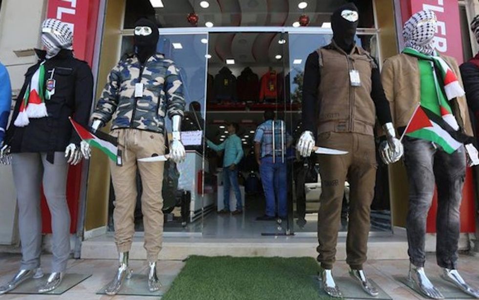 Palestinians Accessorize Mannequins With Knives, but the Name of the Clothing Store Is Even More Shocking