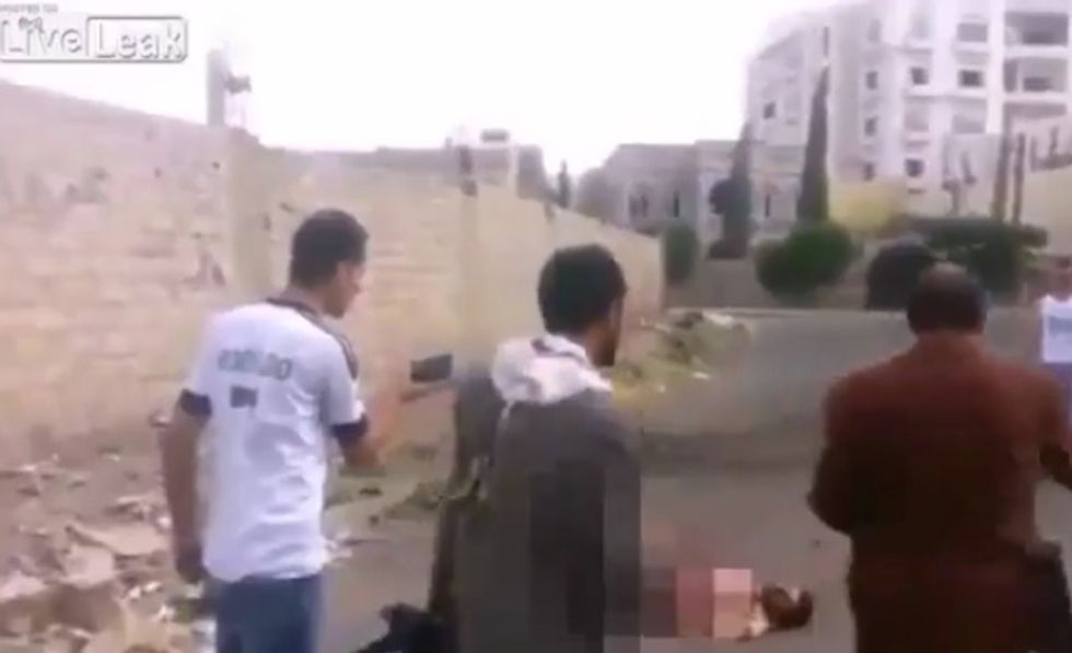 Video Purports to Show Terrorist Who Blew His Legs Off in Failed Suicide Bombing