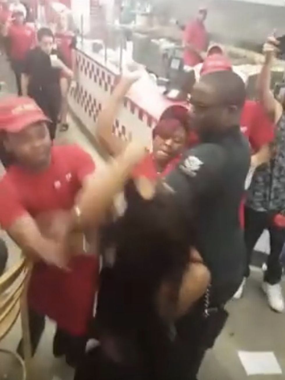 After Video Blows Up of Burger Chain Workers Beating a Woman, Five Guys Rep Calls Brawl 'Simply Unacceptable