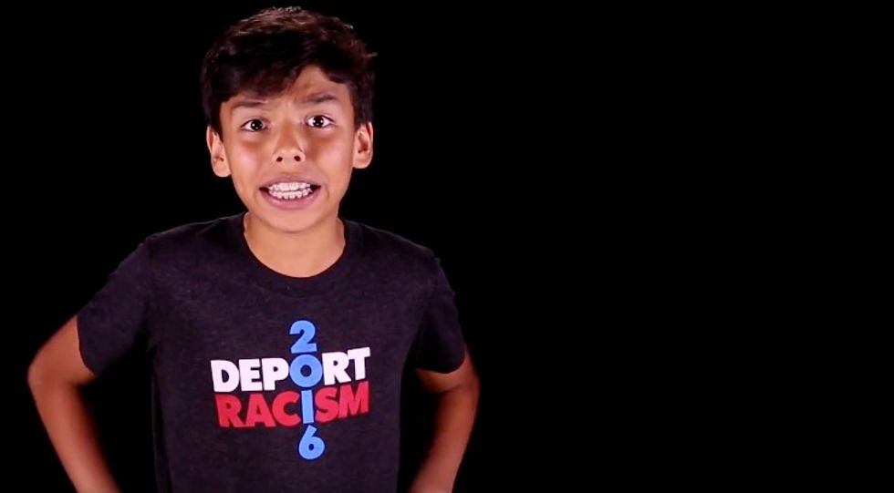 Deport Racism' Group Creates Disturbing Video Featuring Kids Hurl Profanity at Donald Trump