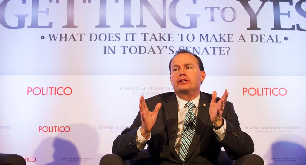 Sen. Mike Lee Speechless After Being Asked if He's Endorsing a Certain Candidate