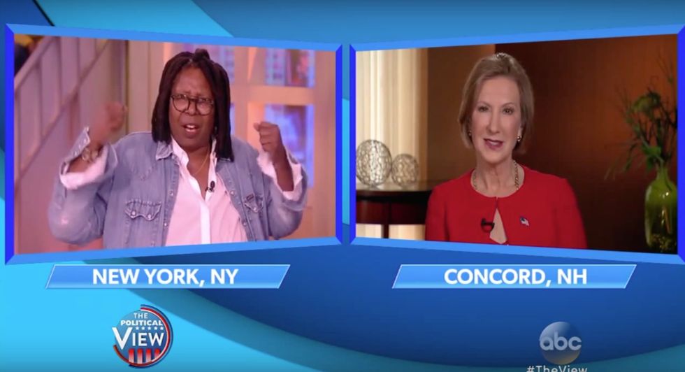 See What Happens When Carly Fiorina Finally Takes on 'The View' Following Co-Host's 'Demented' Face Attack