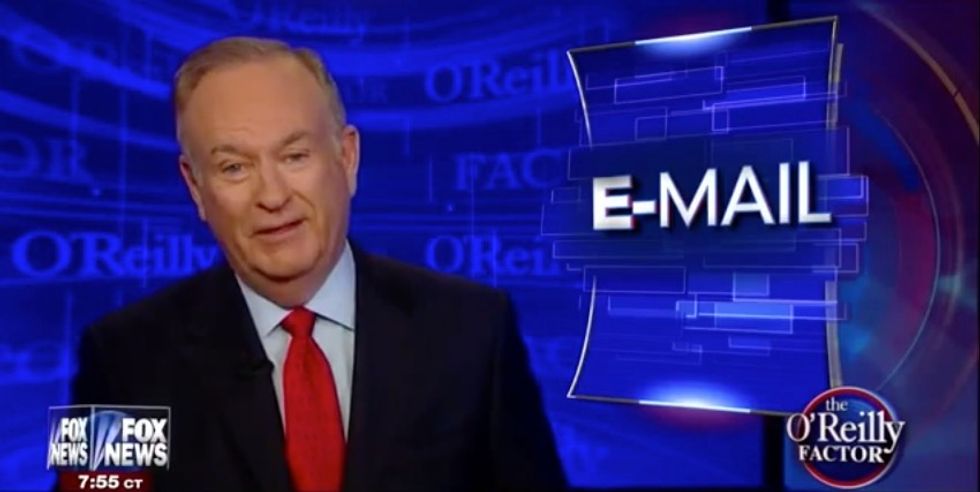 Watch Bill O'Reilly's Response to Viewer Who Called His George Will Interview 'Disgusting