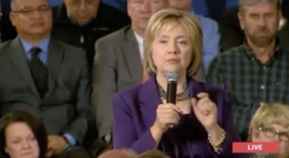 Audience Member Confronts Hillary Over Remark Republicans Are Her 'Enemy' — See How She Handles It