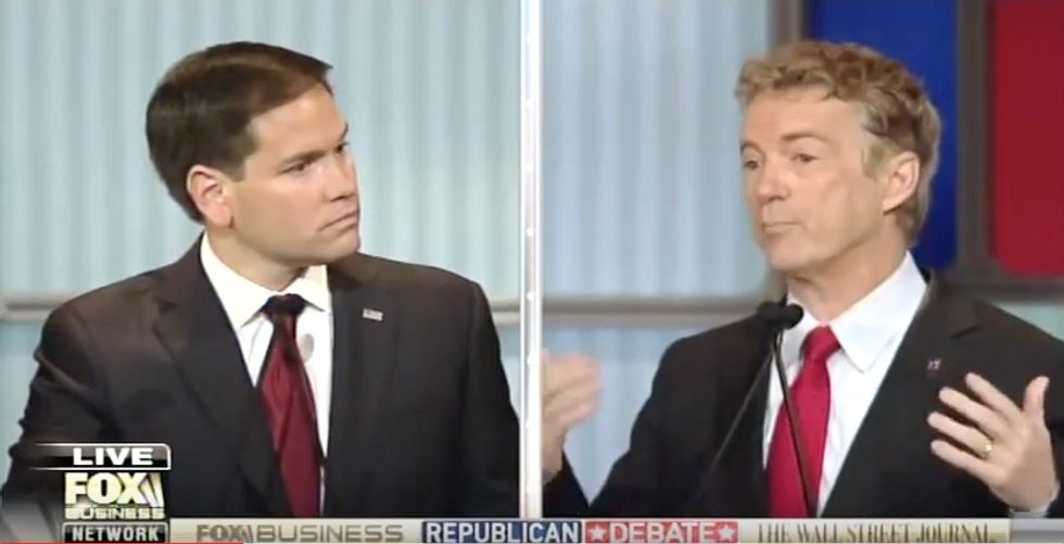 Rubio Battles With 'Committed Isolationist' Rand Paul in Tense Clash Over Foreign Policy, Taxes