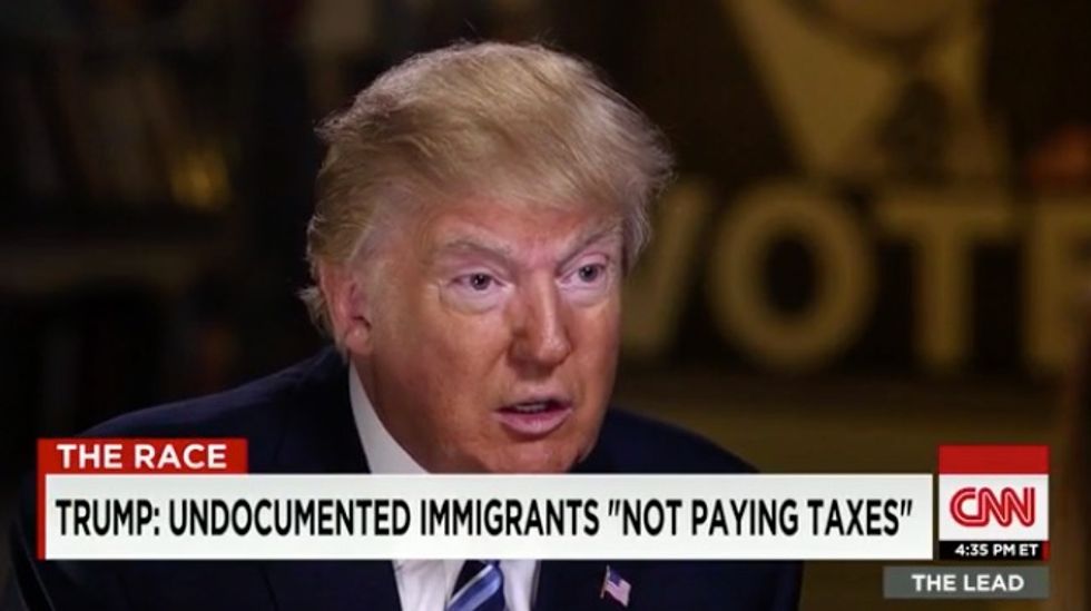 CNN Host Tells Donald Trump Illegal Immigrants Pay Billions in Taxes — Watch His Fiery Response
