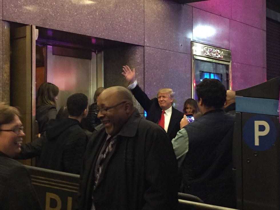 Donald Trump Attends NYC Adele Concert, Cuts in Line — and Crowd Reacts in Predictable Fashion