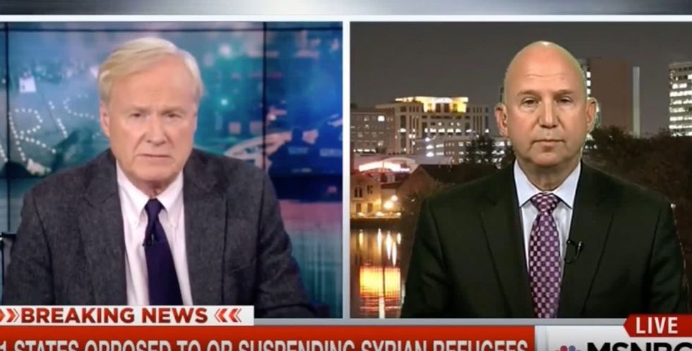 MSNBC Host Chris Matthews Repeatedly Grills Dem. Gov. on Syrian Refugees With One Simple Question