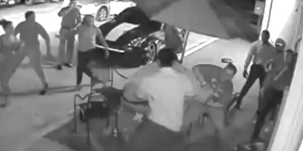 Caught on Video: Chaos as Man Opens Fire Into Crowded Parking Lot