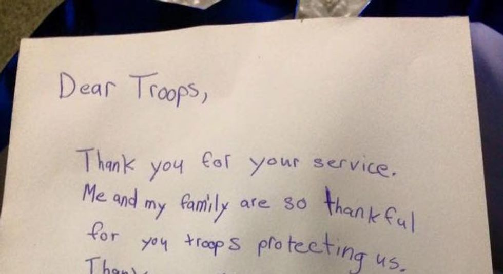 Read the Letter 10-Year-Old Patriot Wrote to Troops Urging Them to Kill 'Those ISIS F***s