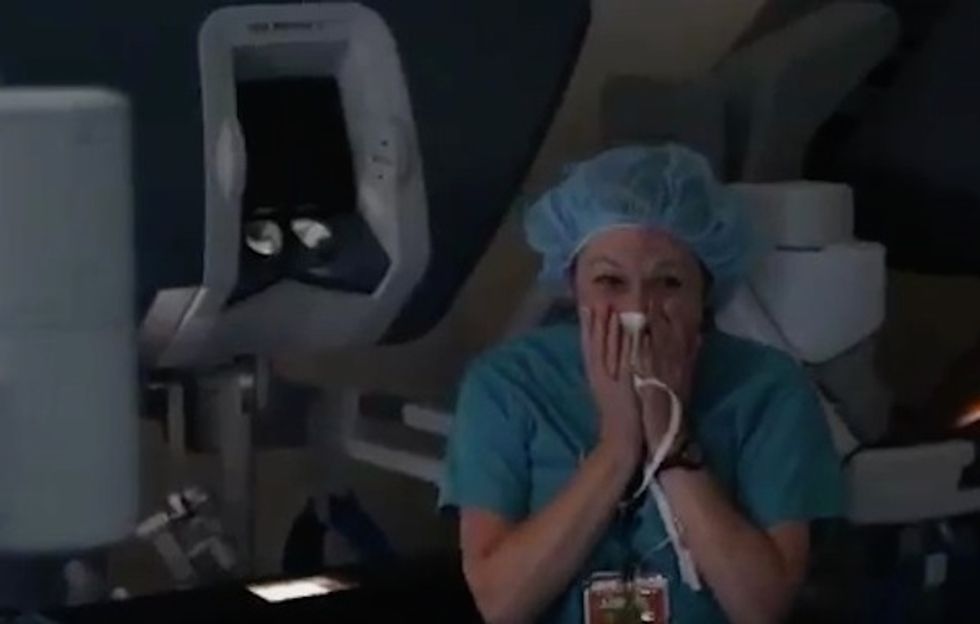 Resident Told to Look at Patient Under Surgical Robot. What She Saw in the Monitor Had Her Thinking Her Eyes Were Playing Tricks on Her