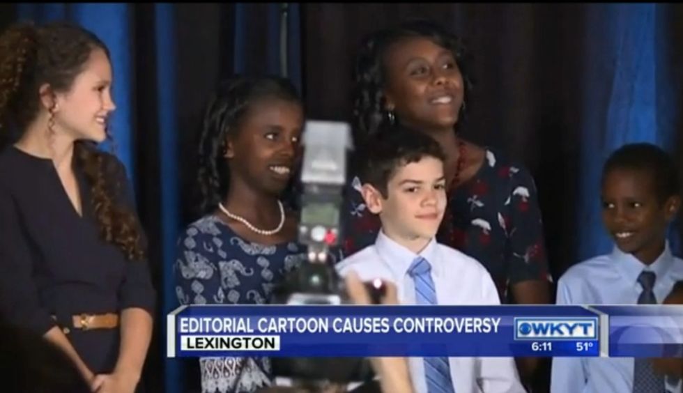 Kentucky Gov.-Elect Matt Bevin Calls Political Cartoon Depicting Him and His Children an 'Overtly Racist Attack' — and the Cartoonist Responds