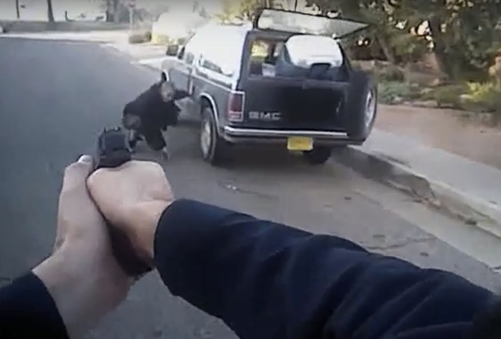 He Stole an SUV Hours After His Release From Jail. Then He Tried to Steal From an Elderly Couple. Here's Why He Was Kneeling on the Street When Cops Came.