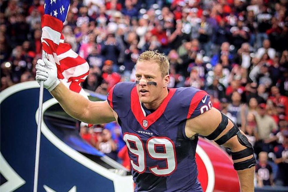 J.J. Watt Posts Brutally Honest Note on Football, Military Appreciation to Facebook: 'I am Not Saying That It Is Right, but It Is What It Is
