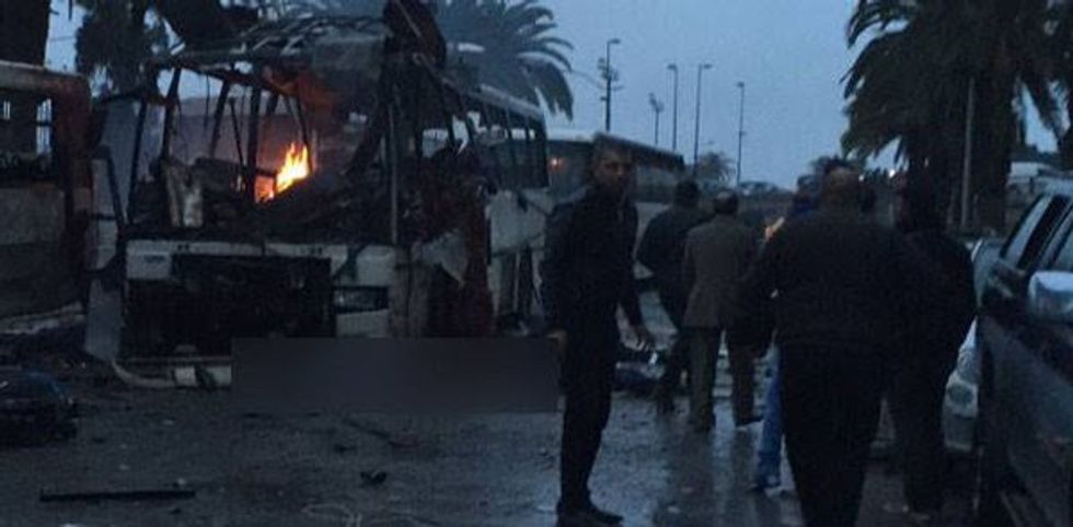 Explosion on Bus Carrying Tunisian Presidential Guards Was ‘Terrorist Act’; 12 Dead