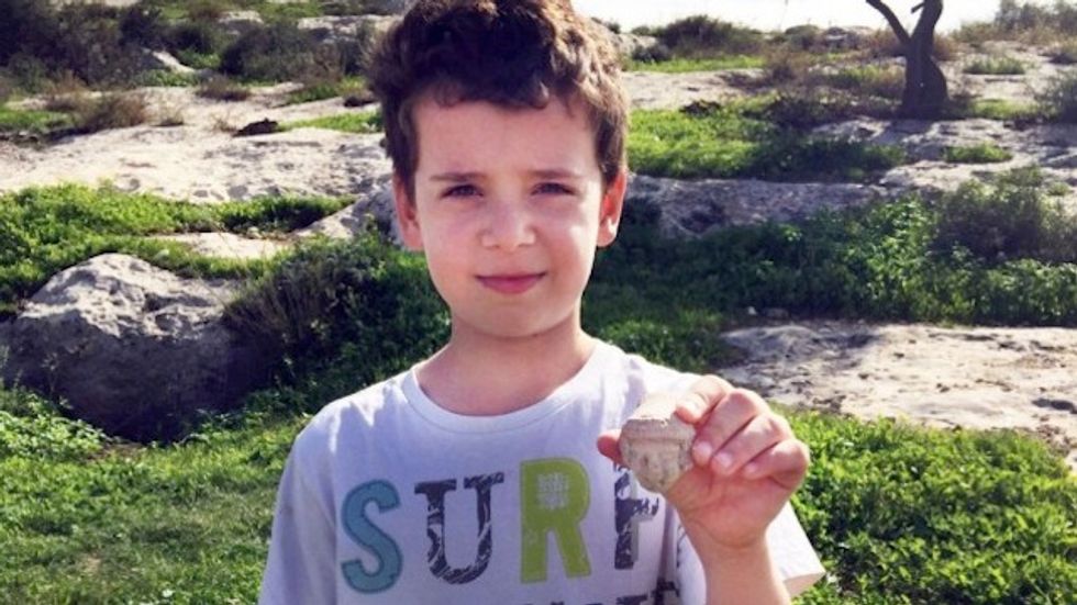 8-Year-Old Boy on Family Hike Makes 3,000-Year-Old Discovery Dating to Biblical First Temple Period
