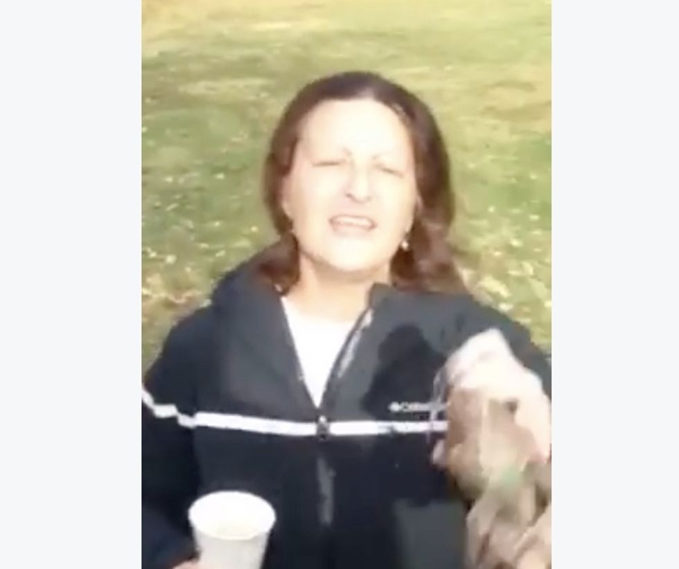 Don't Touch Me!': Woman Allegedly Approached Muslim Men Who Were Praying in a Park and Began Attacking Islam. Chaos Ensued.