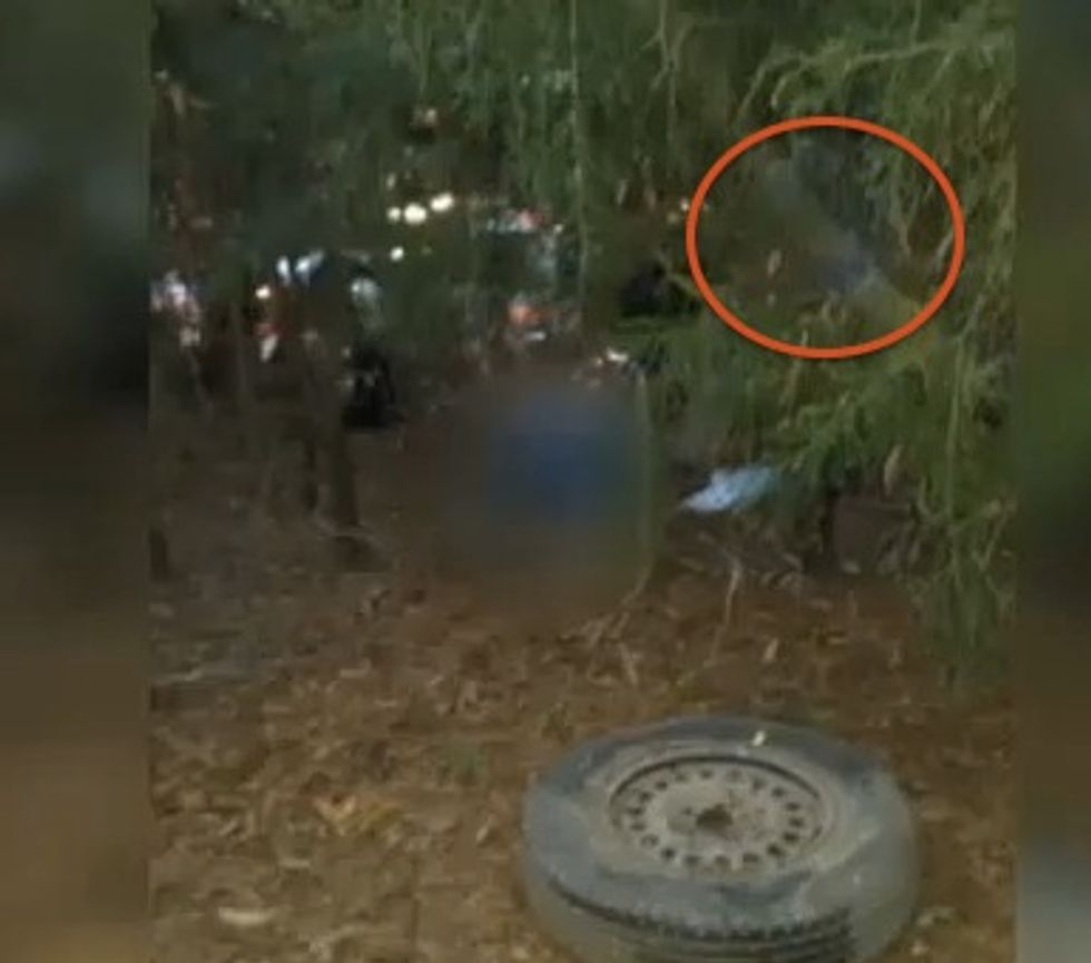 Look Closely at This Photo From a Horrifying Car Wreck. Crash Victim's Family Believes You'll See a Guardian Angel.