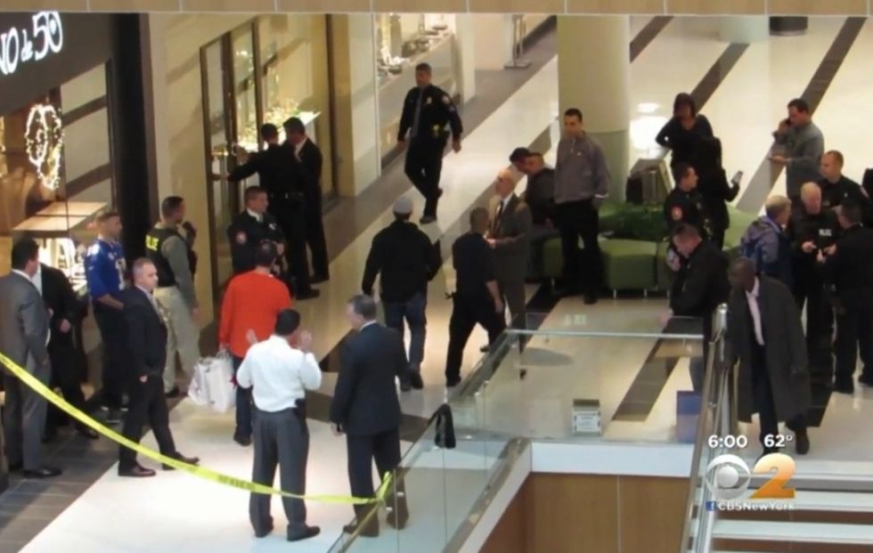 Gunfire Erupts in a Mall Just Days Before Christmas, and About Everybody Runs for Their Lives. Here's What Happens to Two Men Who Run Toward the Shooting.
