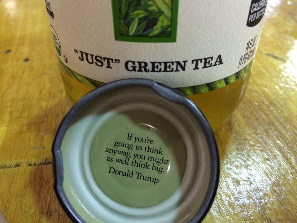 Read the Donald Trump Quote Being Removed From Tea Bottle Cap — and Find Out Why It's Being Scrubbed