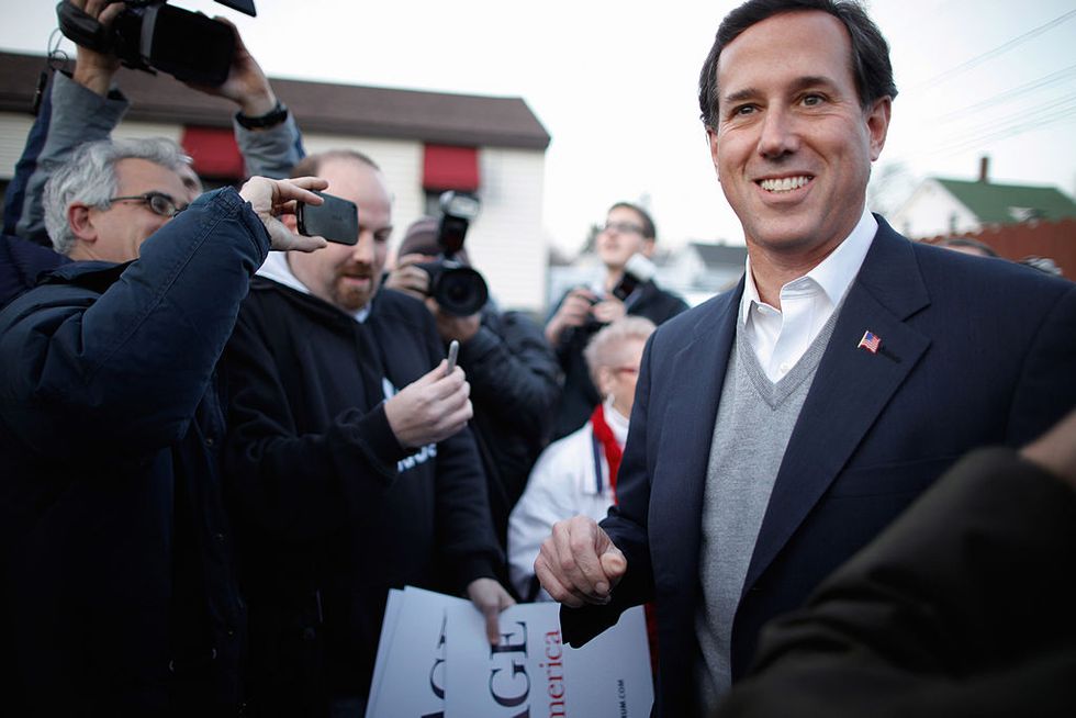 Back-of-the-Pack Santorum Reminds Voters: There's Still Weeks Until Iowa, Nothing Is Set in Stone