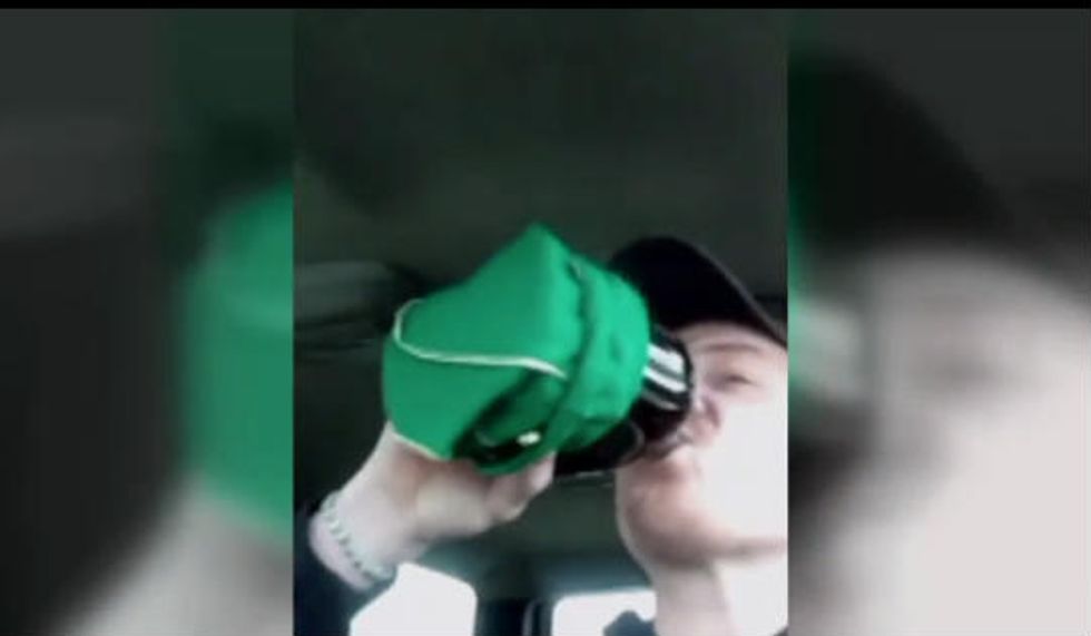 He Videotapes Himself Allegedly Drinking While Driving. Then He Posts It to Facebook. You Can Imagine What Happens Next.