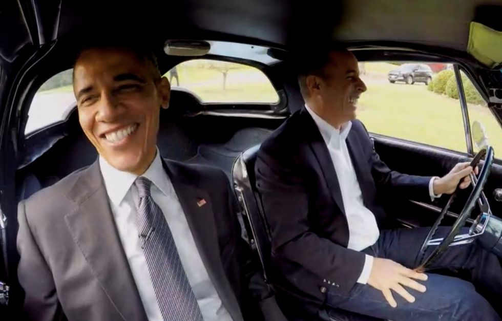 Seinfeld Calls Obama 'Coolest Guy Ever to Hold This Office' When President Guests on 'Comedians in Cars Getting Coffee