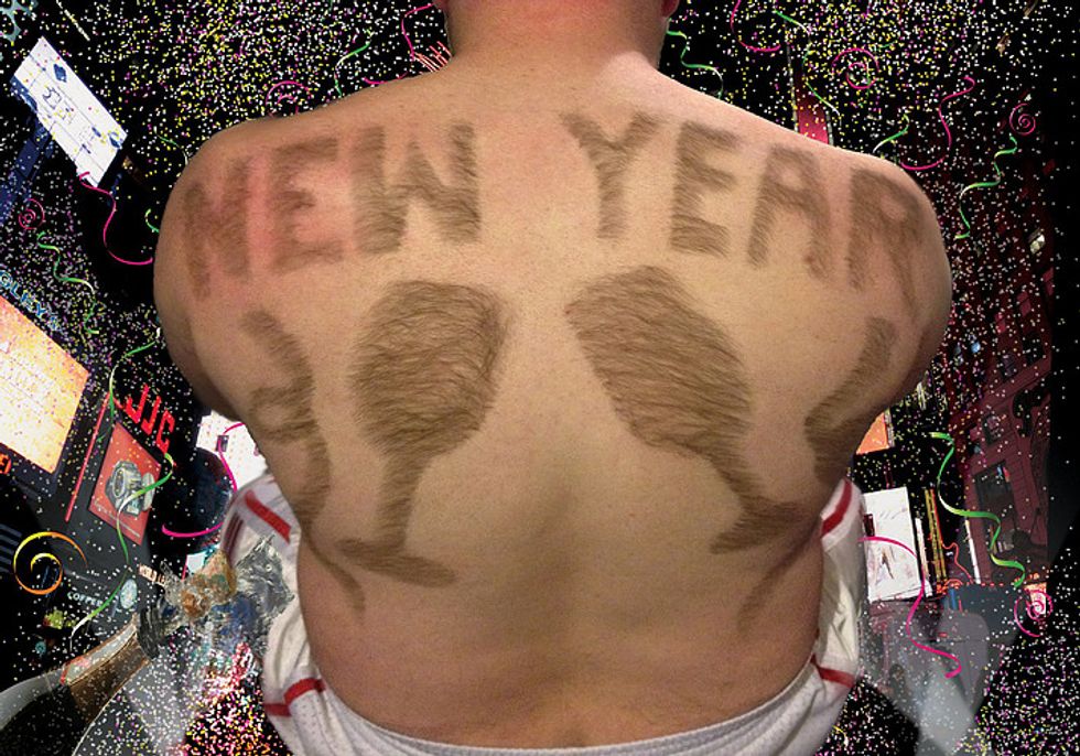 Idaho Man Turns His Back Hair into Art and a Business: Behold the 'Calendhair 2016' 