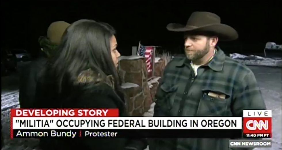 Bundy Confronted by CNN Reporter on Terrorism Allegations: ‘How Do You Respond to These Kinds of Accusations?’