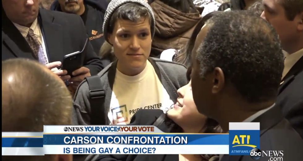 Watch How Ben Carson Handles Unexpected Question at Town Hall: 'Do You Think I Chose to Be Gay?