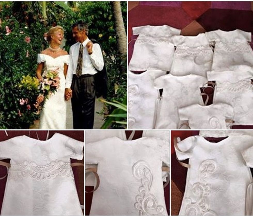 Woman Shares With the World Her Experience of Having Her Wedding Dress Repurposed for Infant Burial Garments