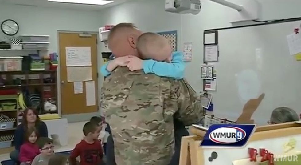 First-Grader Thought He Had 'Seven More Wake-Ups' Before Dad Came Home From Deployment — Until the 'Best Happy Surprise Ever\