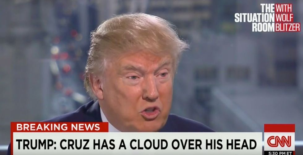 He's Got This Cloud Over His Head': Trump Questions Whether Cruz Is Eligible for Presidency
