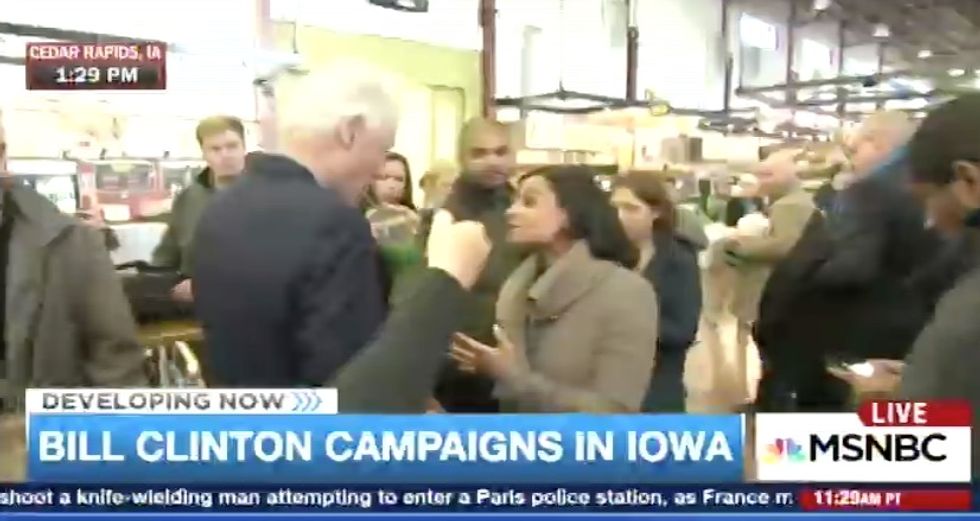 Juanita Broaddrick Tweets That Bill Clinton Raped Her. See His Response When Reporter Confronts Him