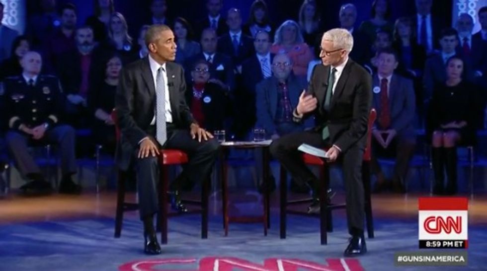 Is It Fair to Call it a Conspiracy?': CNN Host Presses Obama When He Laughs Off Those Who Say He Wants to 'Take Everybody's Guns Away