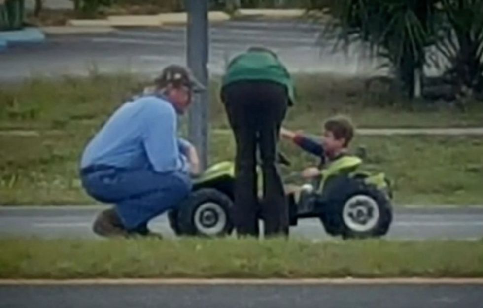Where a 3-Year-Old in His Diaper Is Found Driving His 'Power Wheels' Mini Car Has Officials Investigating