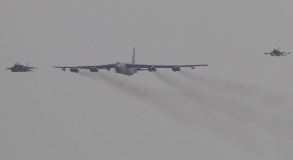 American B-52 Bomber Flies Over South Korea in Show of Force Following North Korea Nuclear Test